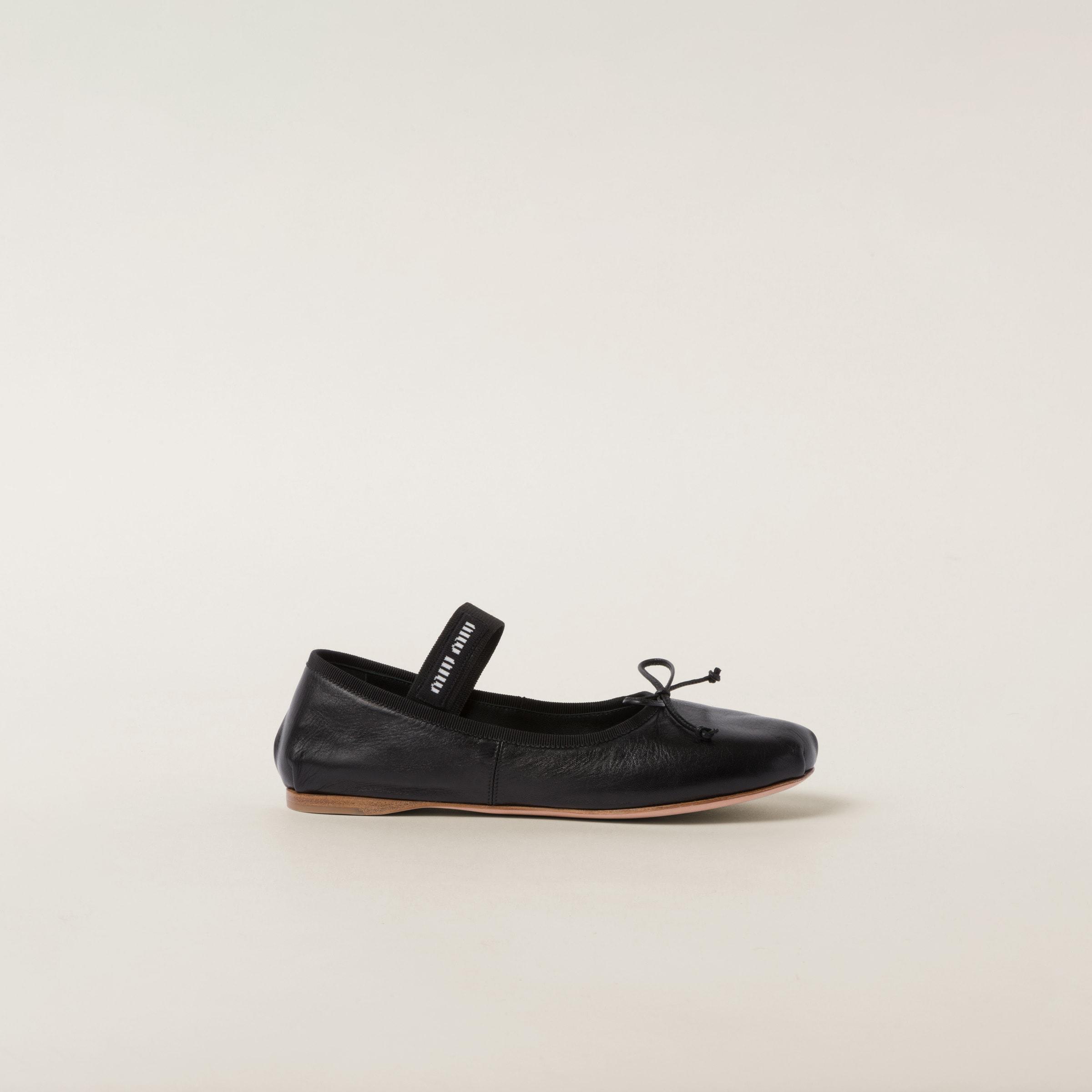logo-strap ballerina shoes Product Image