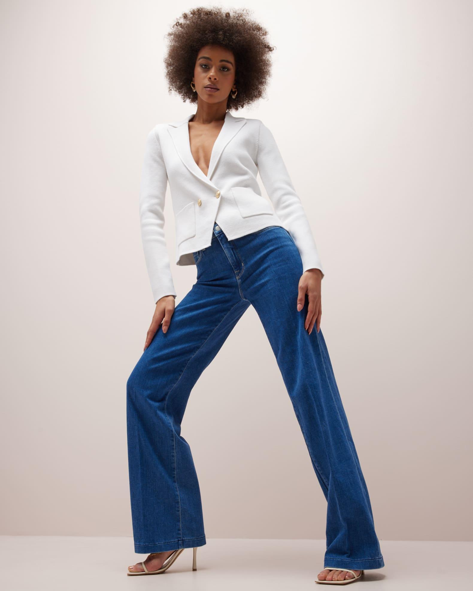 Clayton High Rise Wide-Leg Jeans Product Image
