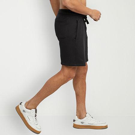 Hanes Originals Mens Fleece Sweat Shorts, 8 Deep Forte Blue Heather 2XL Product Image
