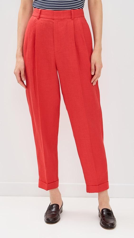 Polo Ralph Lauren Linen Twill Cropped Trousers | Shopbop Product Image
