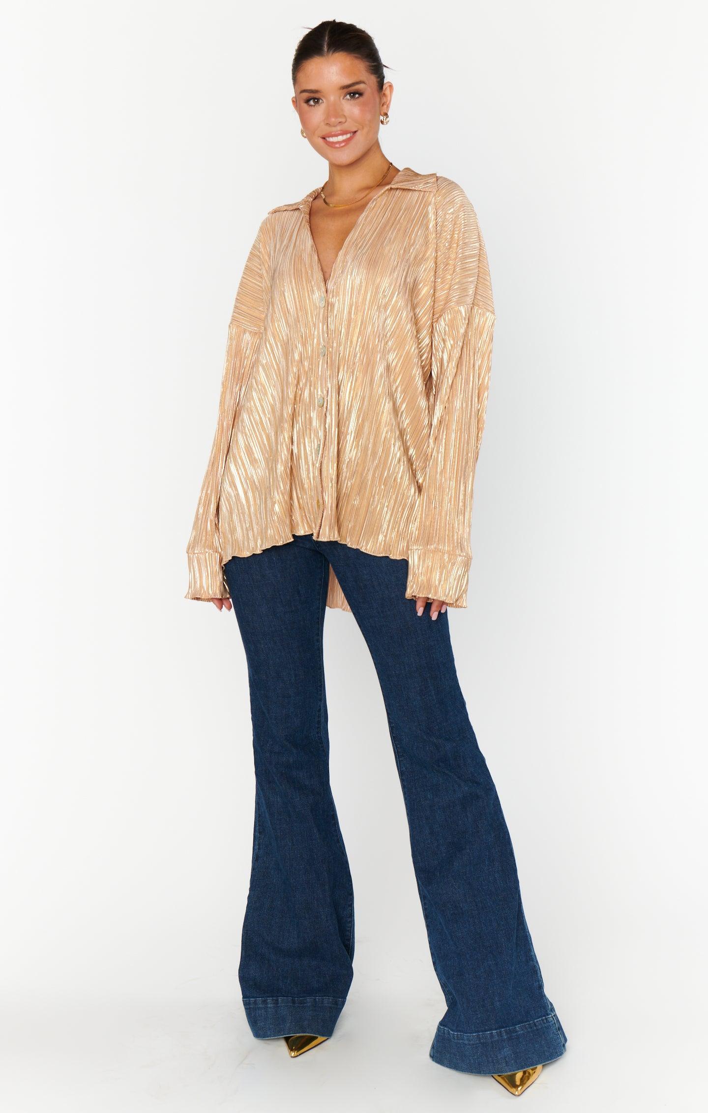 Everywhere Pants ~ Gold Pleat Product Image