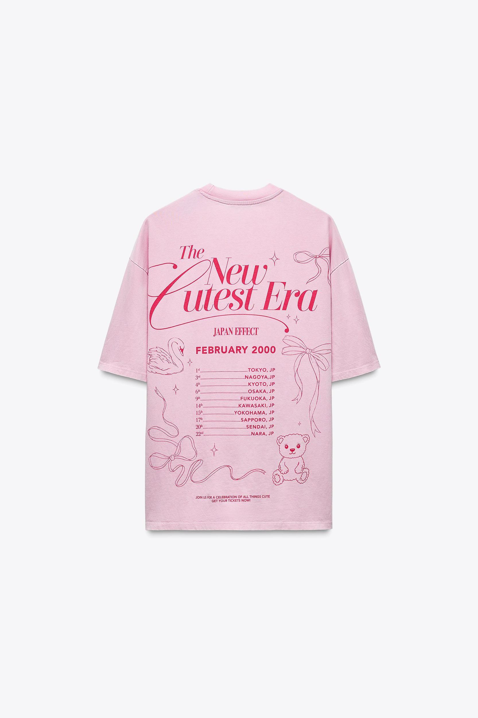 PRINTED WASHED EFFECT T-SHIRT Product Image
