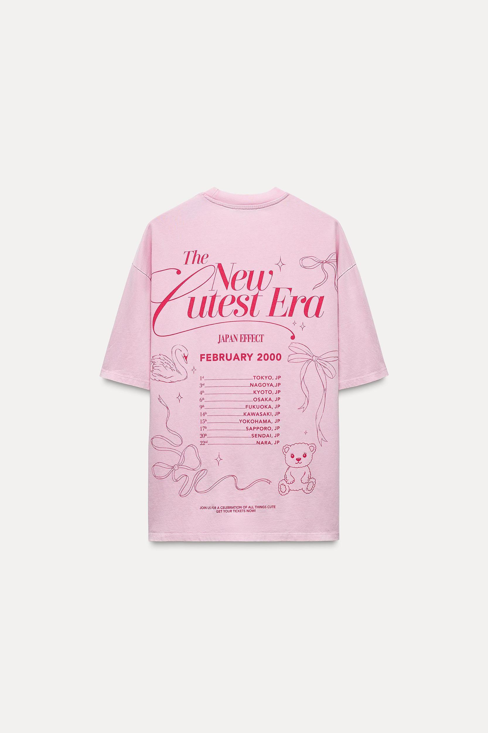 PRINTED WASHED EFFECT T-SHIRT Product Image