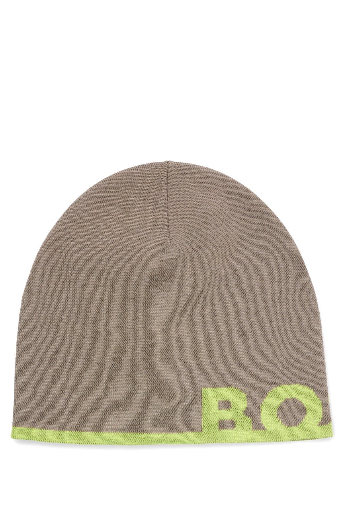 Beanie hat with logo in a wool blend Product Image