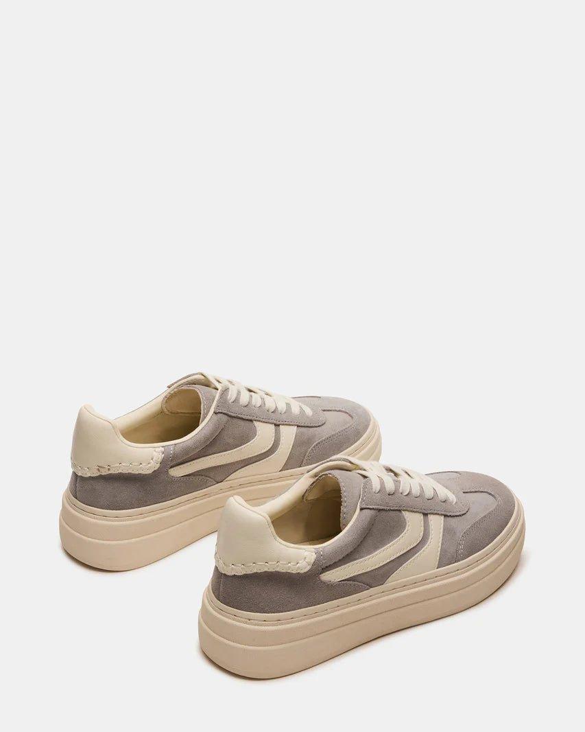 Steve Madden Grey Dodge Platform Sneakers - FINAL SALE Female Product Image