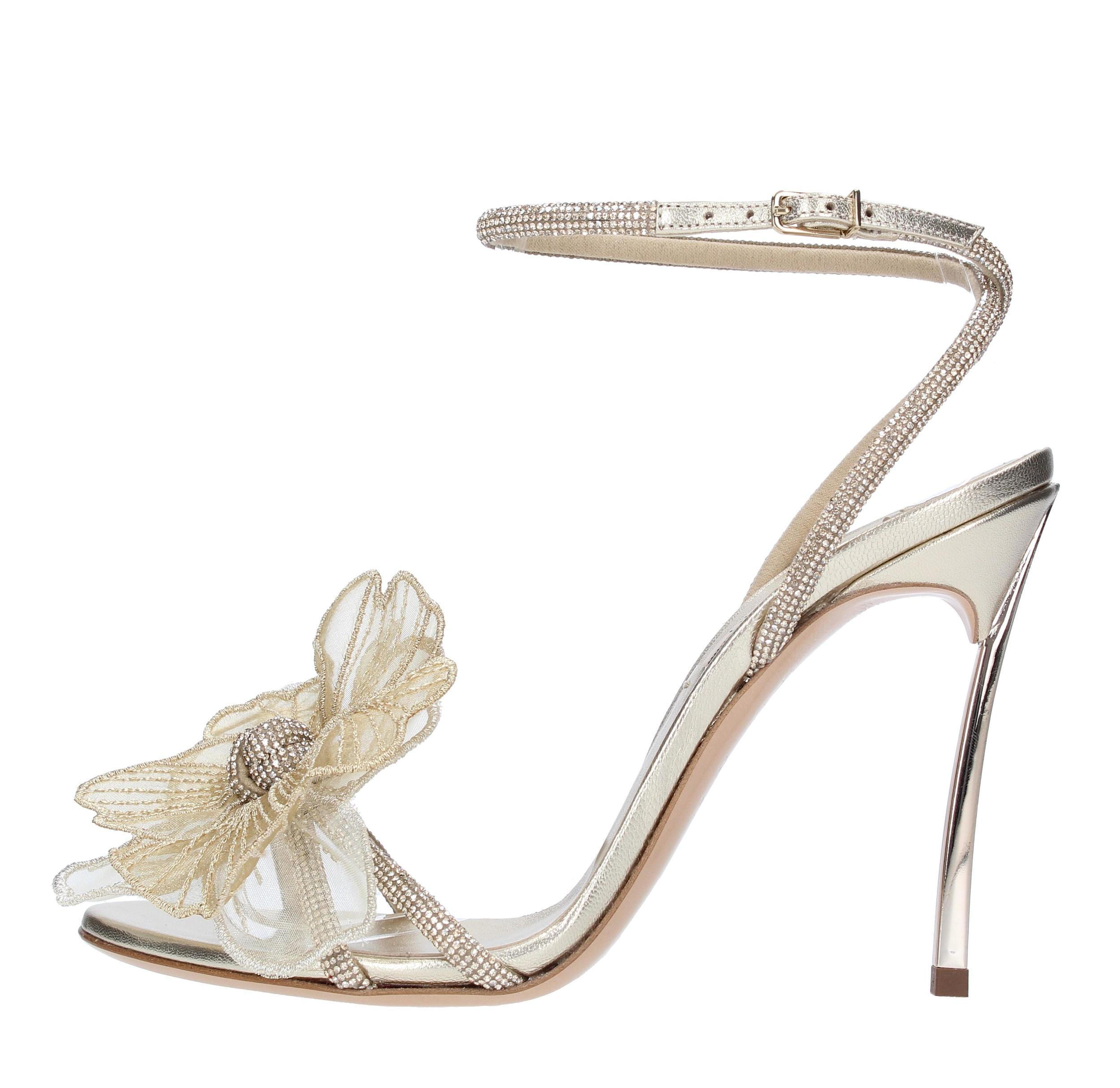 CASADEI Sandals In Oro Marroni Product Image
