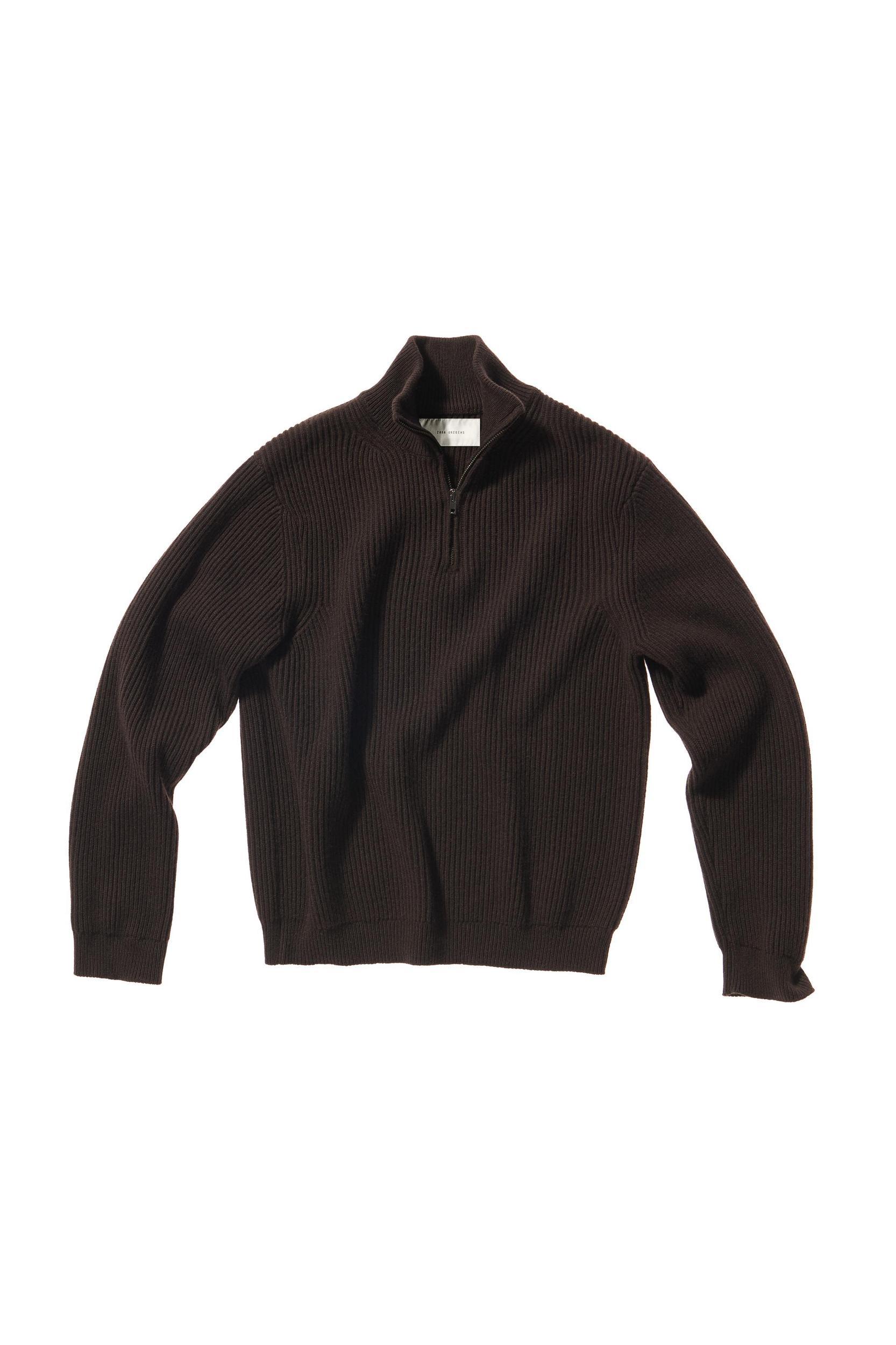 CASHMERE - COTTON ZIPPER SWEATER Product Image