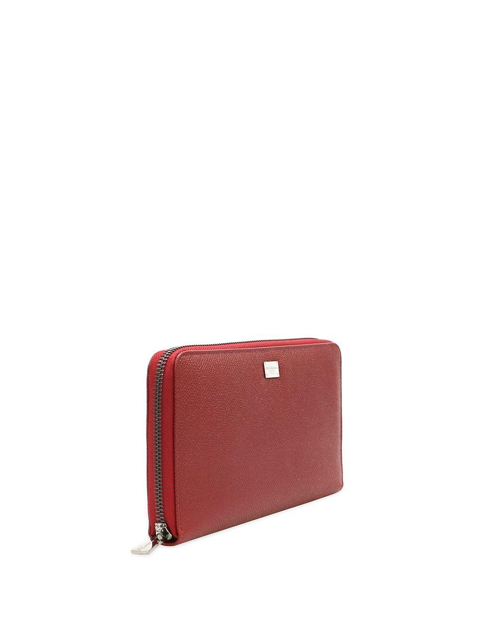 DOLCE & GABBANA Logo Details Wallet In Red Product Image