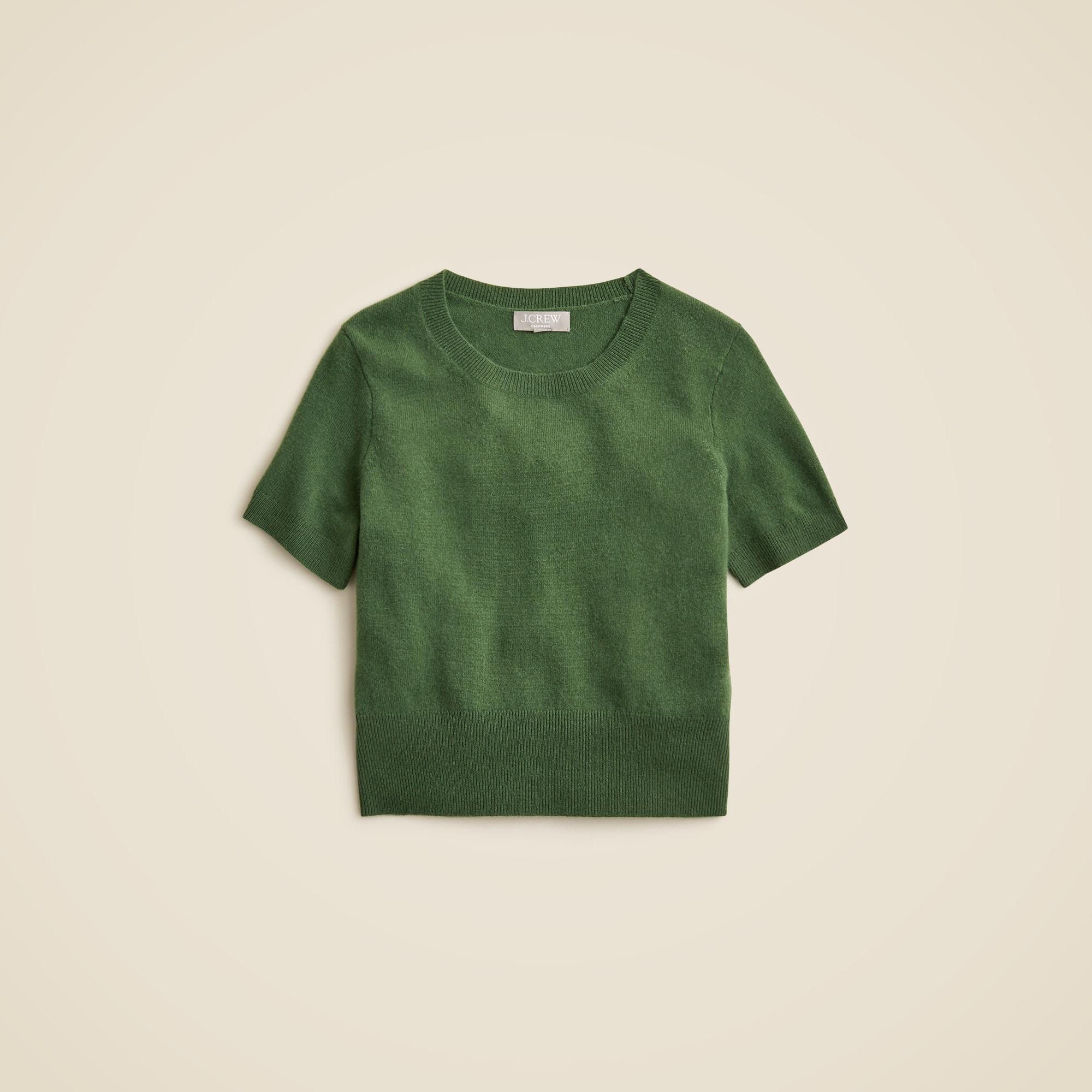 Cashmere shrunken T-shirt Product Image