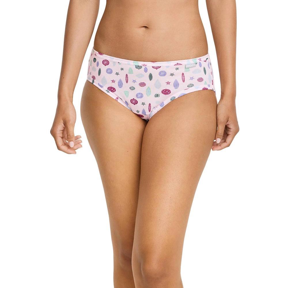 Jockey Women's Elance Bikini - 3 Pack 7 Fab Fuchsia/Pink Pearl Doodle Ornaments/Dreamy Blue Product Image