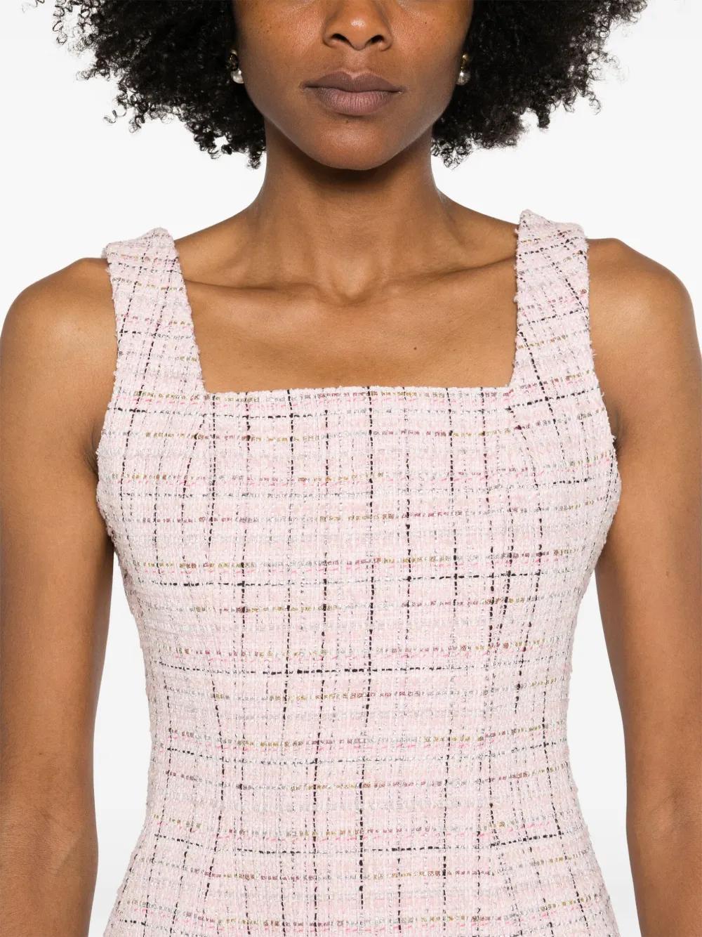 sleeveless tweed mini dress Product Image