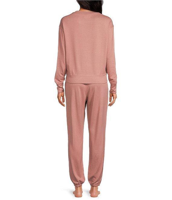 UGG® Gable II Solid Brushed Knit Crew Neck Sweatshirt & Pant Lounge Set Product Image