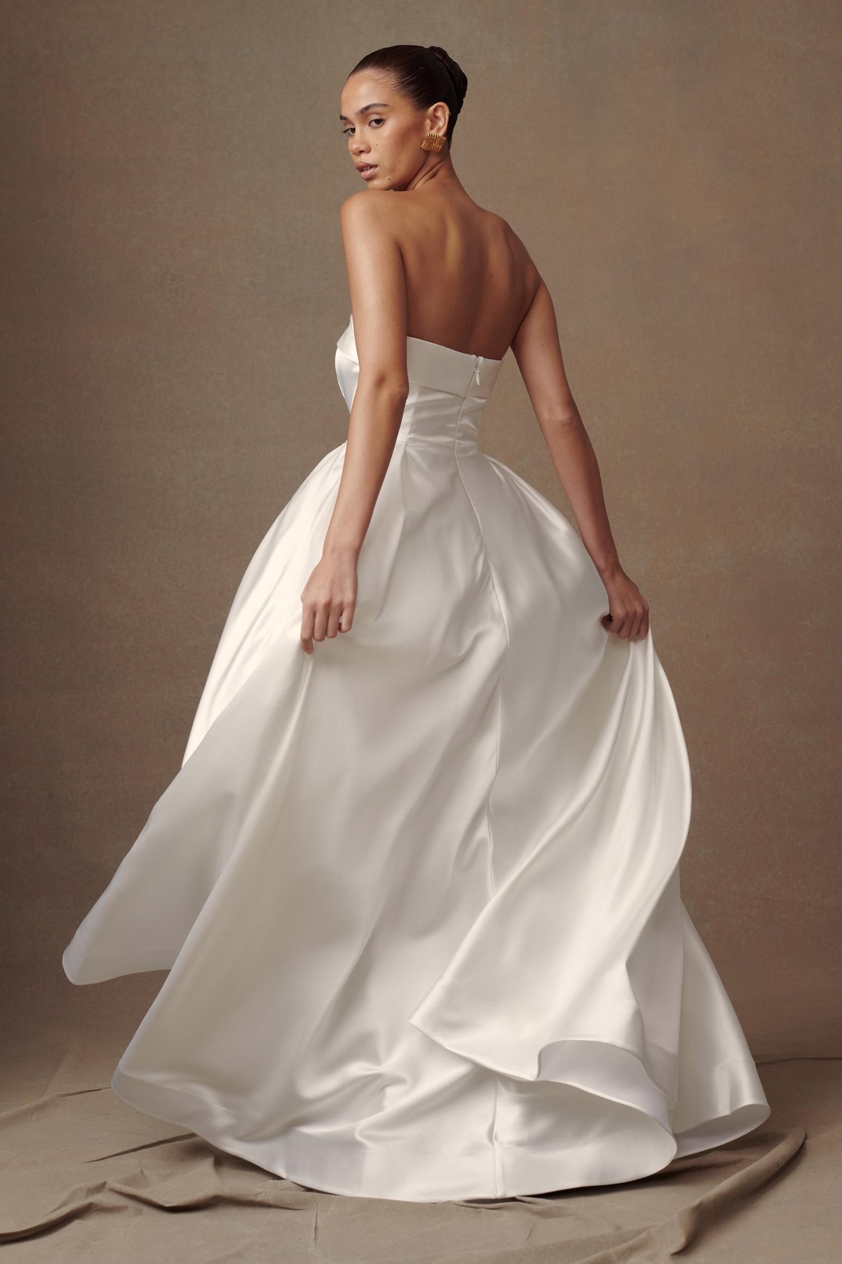 Eileen Strapless Wedding Gown - White Product Image