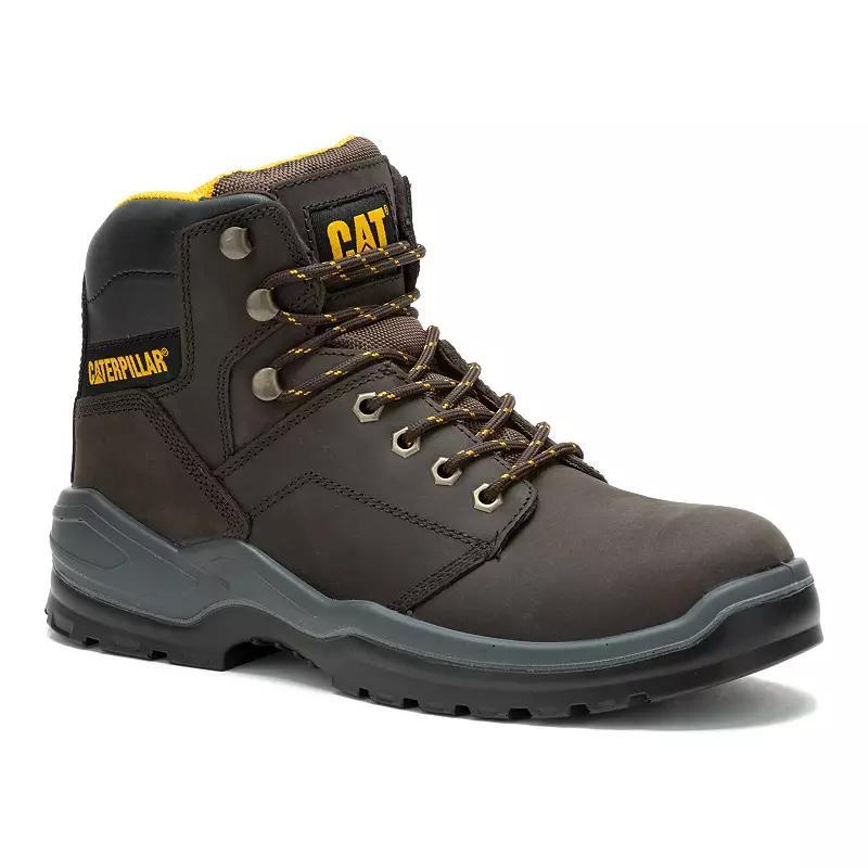 Caterpillar Striver Men's Steel Toe Leather Work Boots, Size: 12 Medium, Brown Product Image