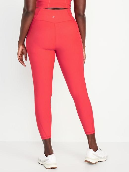 High-Waisted PowerSoft Rib Leggings Product Image