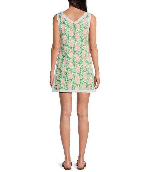 Lilly Pulitzer Eleanora Boat Neck Sleeveless Shift Romper Product Image