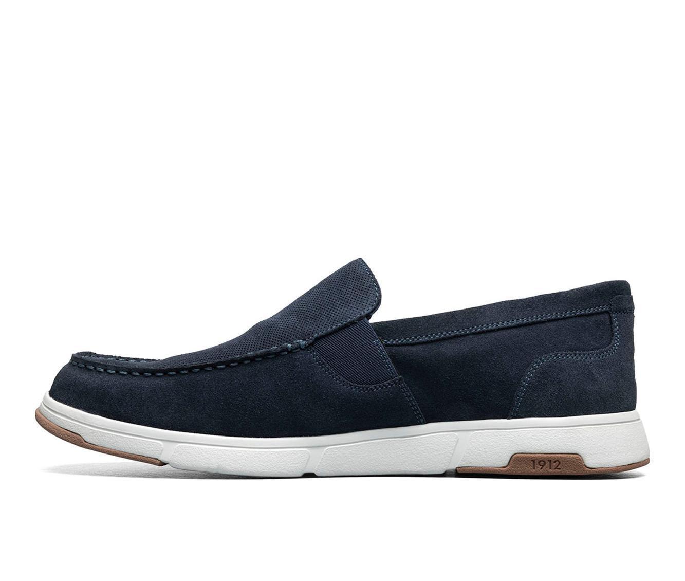 Men's Nunn Bush Luca Suede Moc Toe Venetian Slip On Loafers Product Image