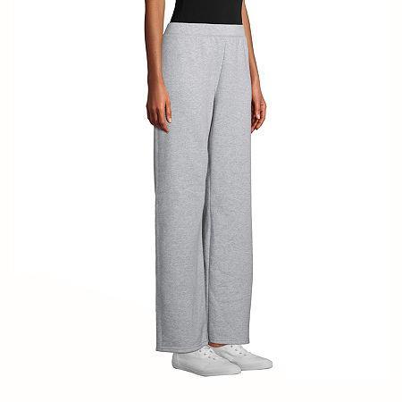 Hanes EcoSmart Womens Fleece Sweatpants with Open Bottom Legs, 30.5 Light Steel S Product Image