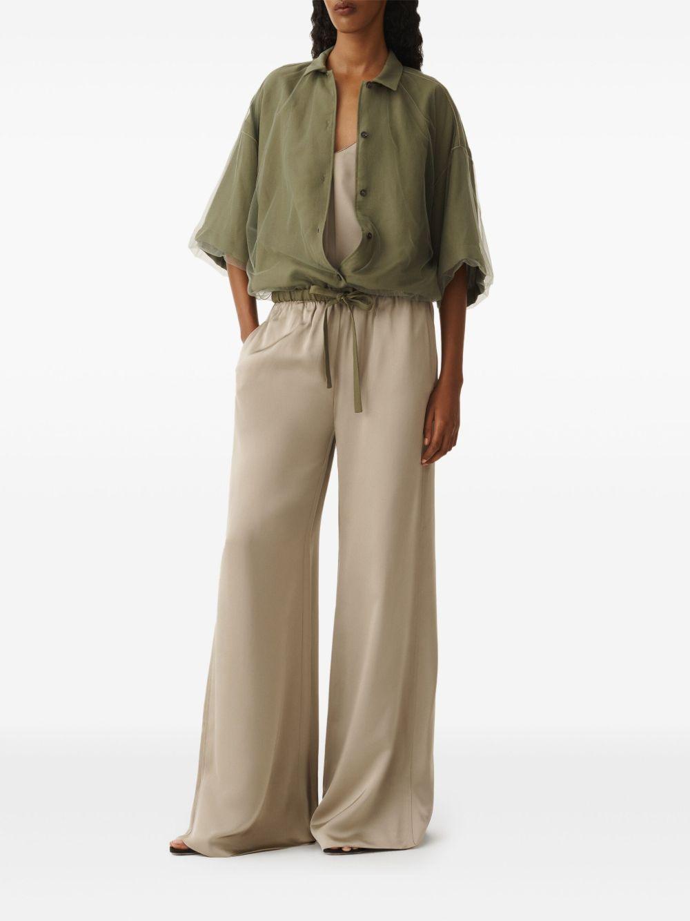 FABIANA FILIPPI Wide-leg Trousers In Beige Product Image