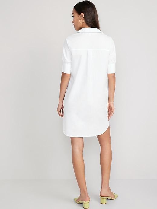 Short-Sleeve Shirt Dress Product Image