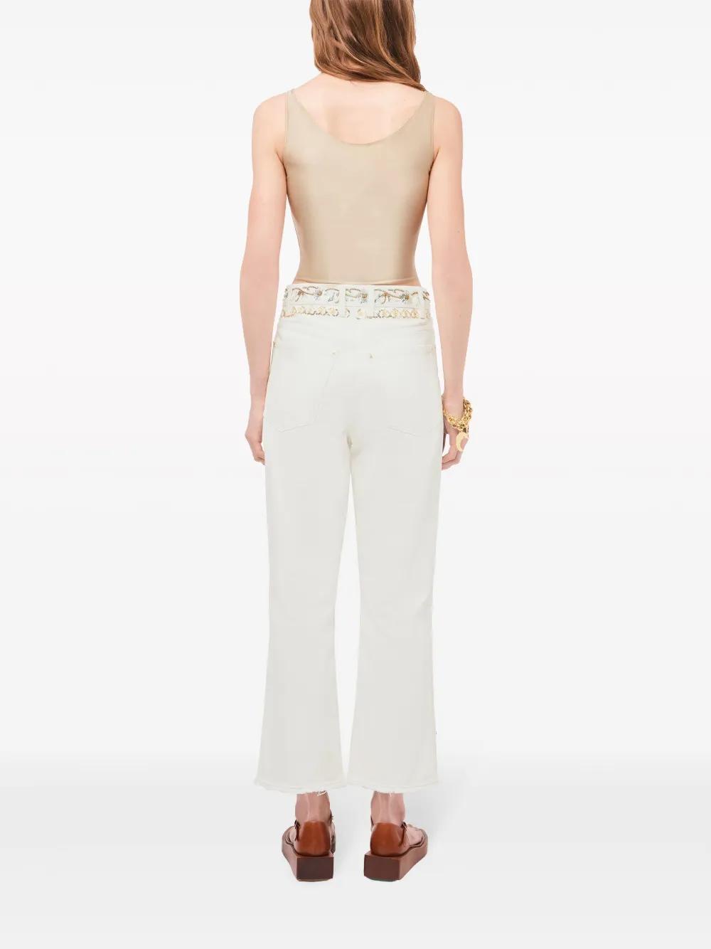 bead-embellished cut-out tank top Product Image