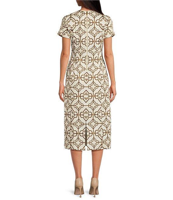 Mestiza New York Hampton Convertible Round Neck Short Sleeve Column Midi Dress Product Image