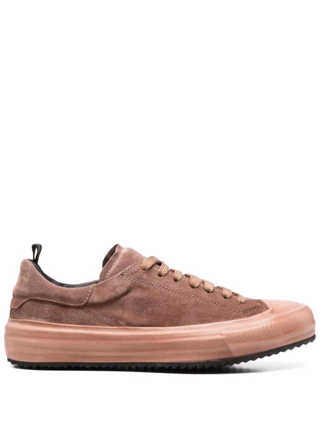 OFFICINE CREATIVE Suede Low-top Trainers In Rosa Product Image