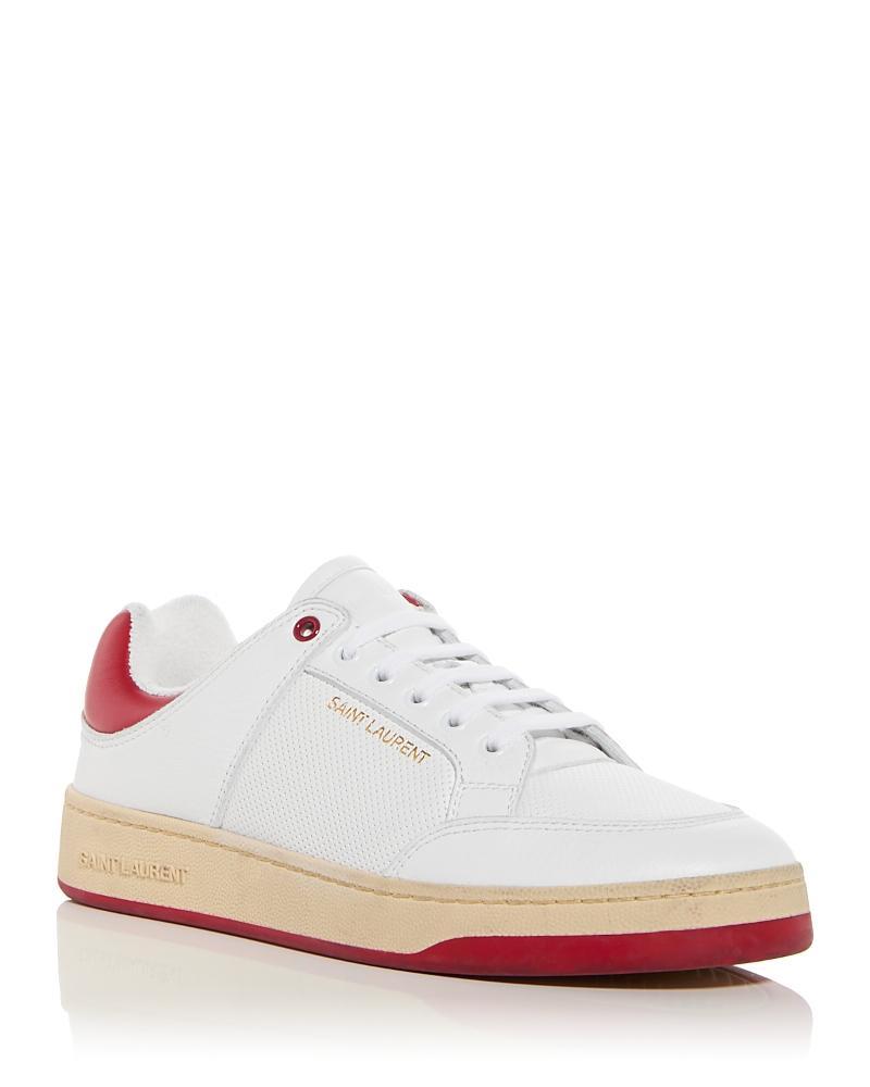 Mens SL/61 Bicolor Leather Low-Top Sneakers Product Image