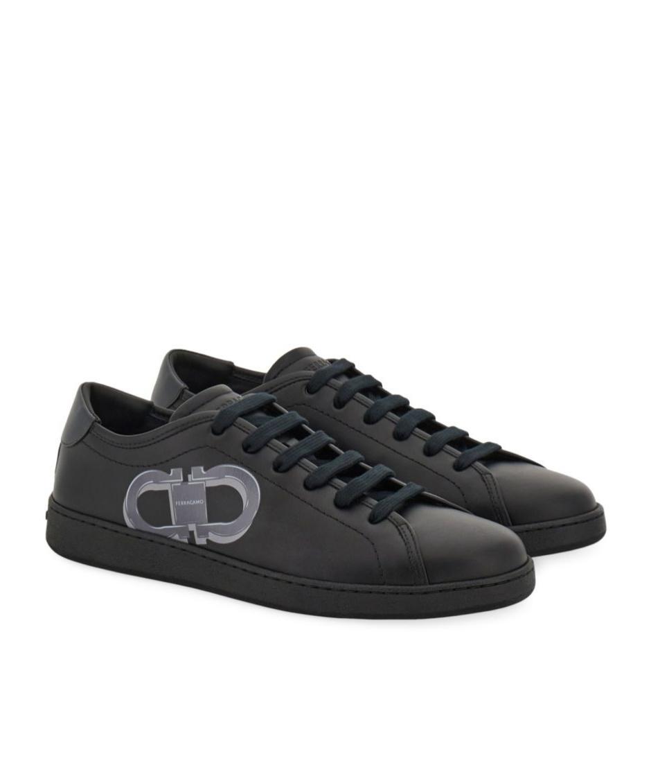 FERRAGAMO Lace-up Low-cut Casual Shoes In Black Product Image