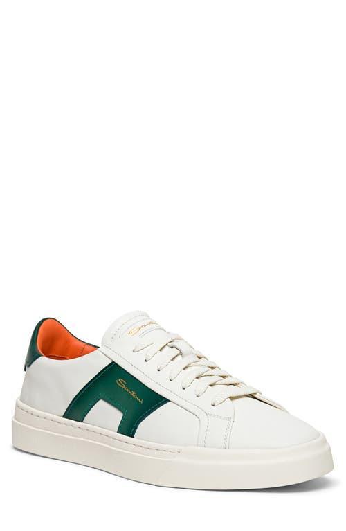 Santoni Mens Double Buckle Lace Up Sneakers Product Image