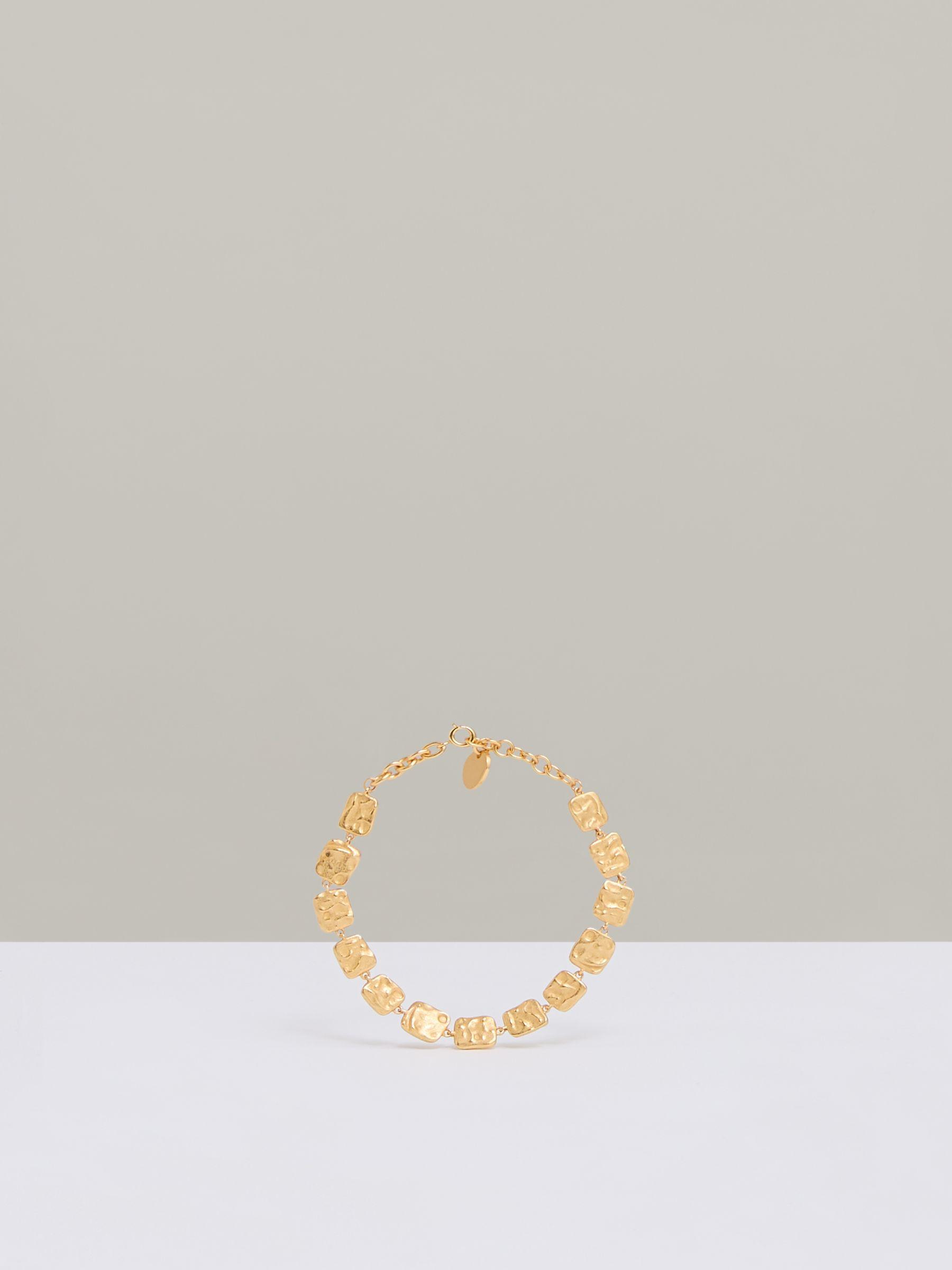 Molten Square Bracelet in Gold Tone Product Image