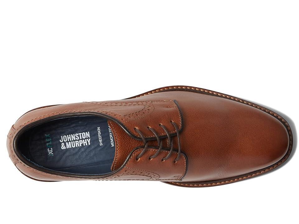 Johnston  Murphy Mens XC Flex Raleigh Leather Plain Toe Brogue Detail Oxfords Product Image