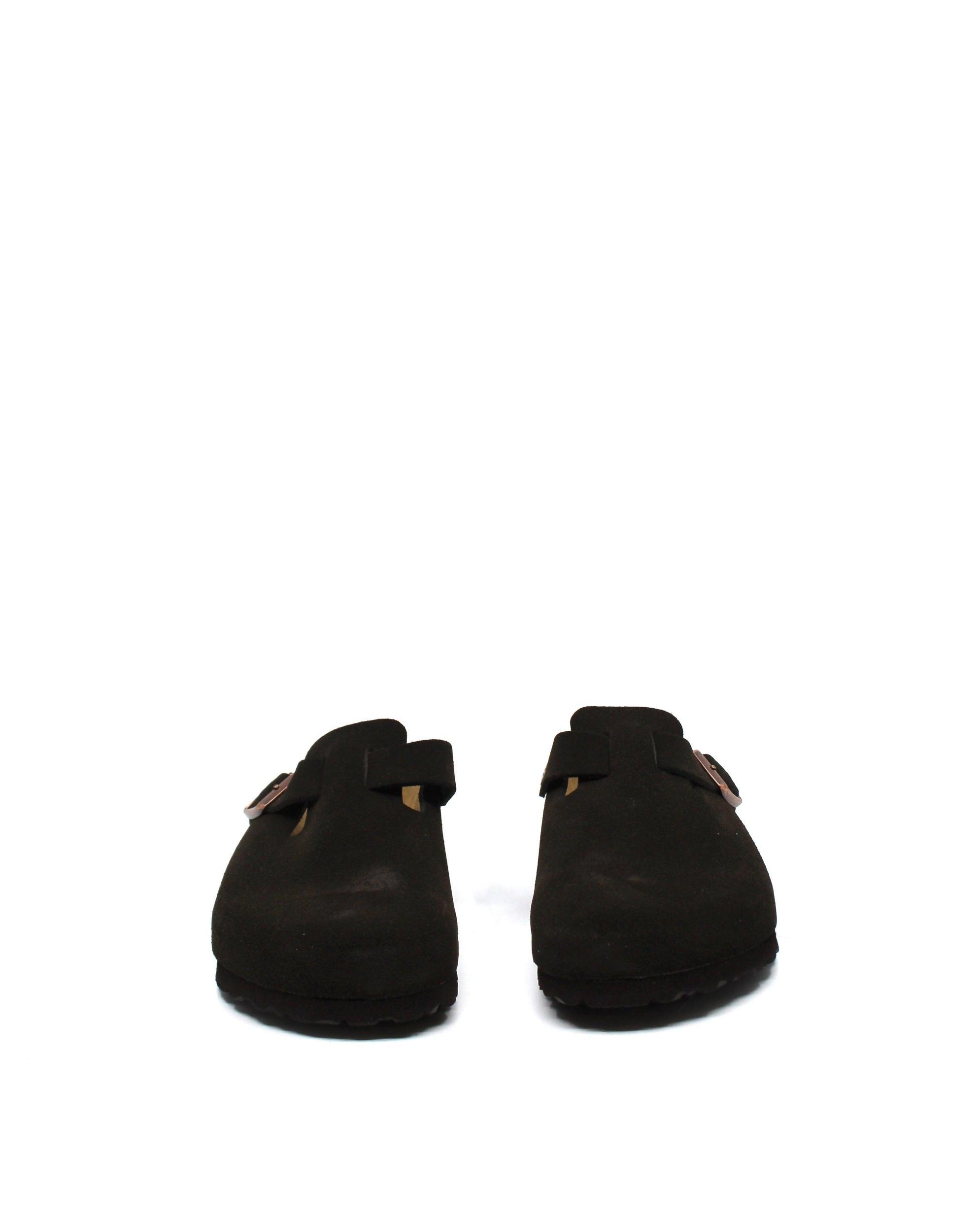 Birkenstock Boston Mocha Suede Soft Footbed Narrow Product Image