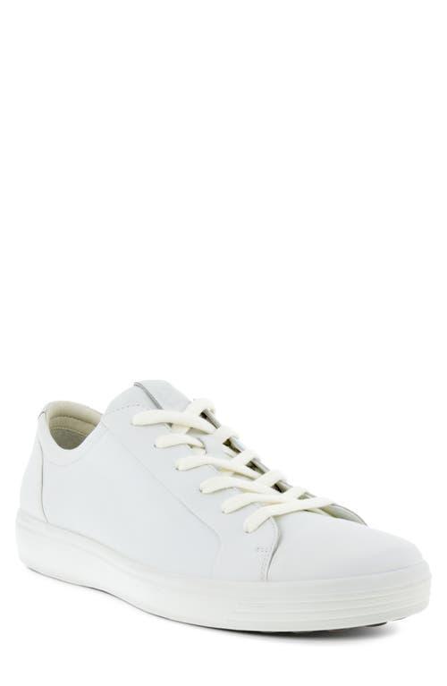ECCO Mens Soft 7 City Leather Lace Up Sneakers Product Image