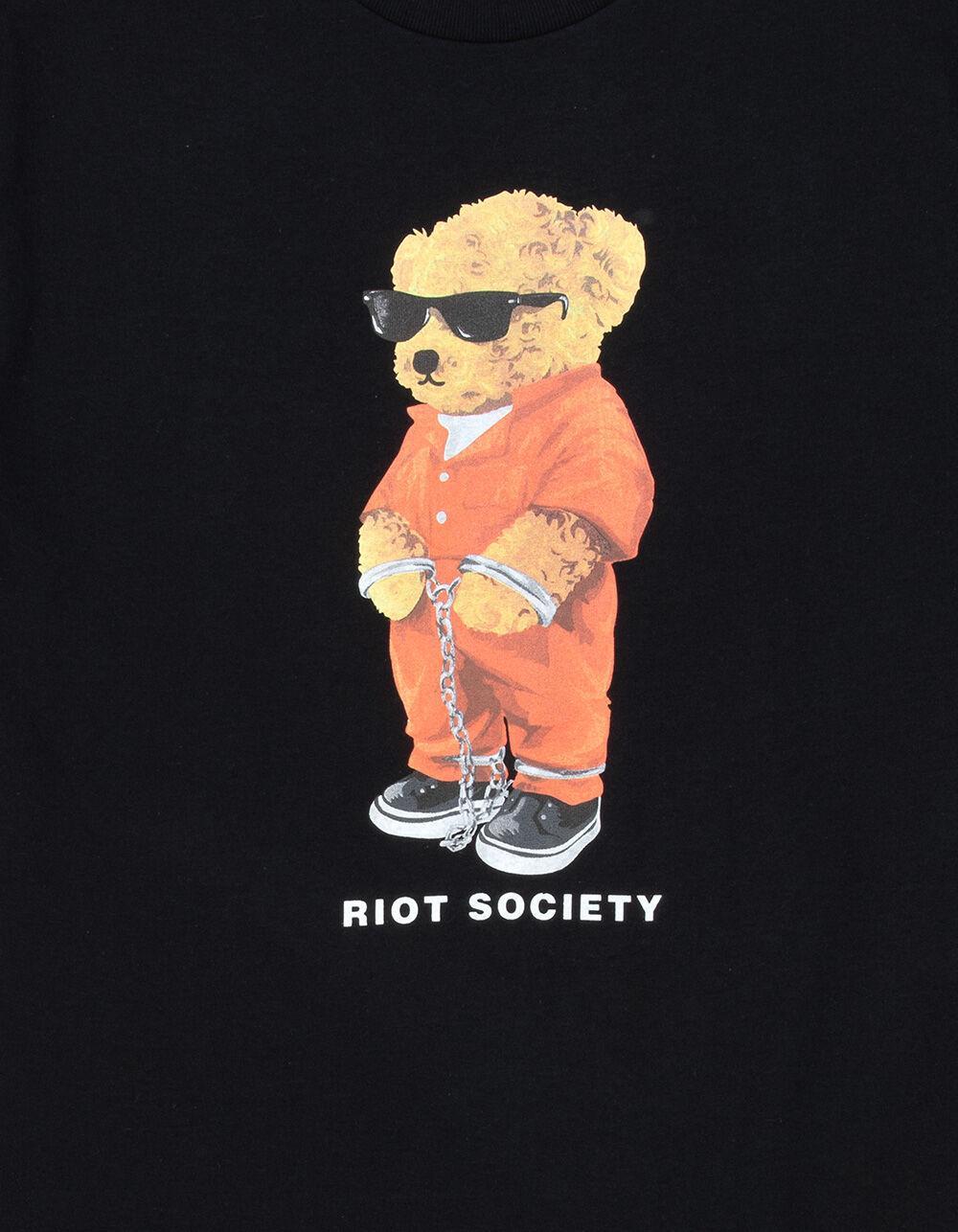 RIOT SOCIETY County Teddy Bear Mens Tee - BLACK Product Image