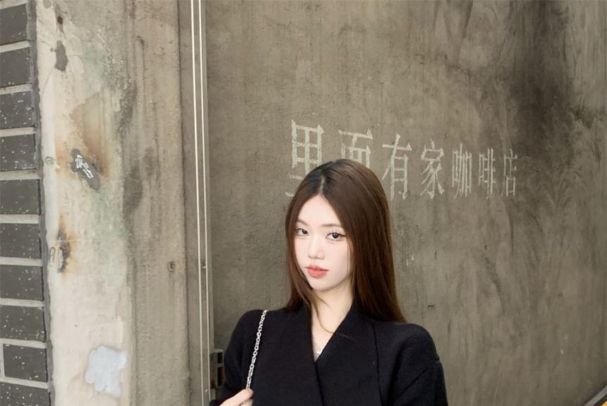 Plain Asymmetrical Coat Product Image
