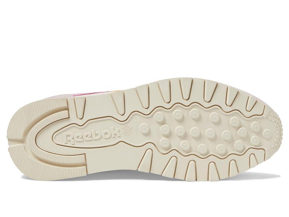 Womens Reebok Classic Leather Athletic Shoe - Chalk / Peach / Lily Product Image