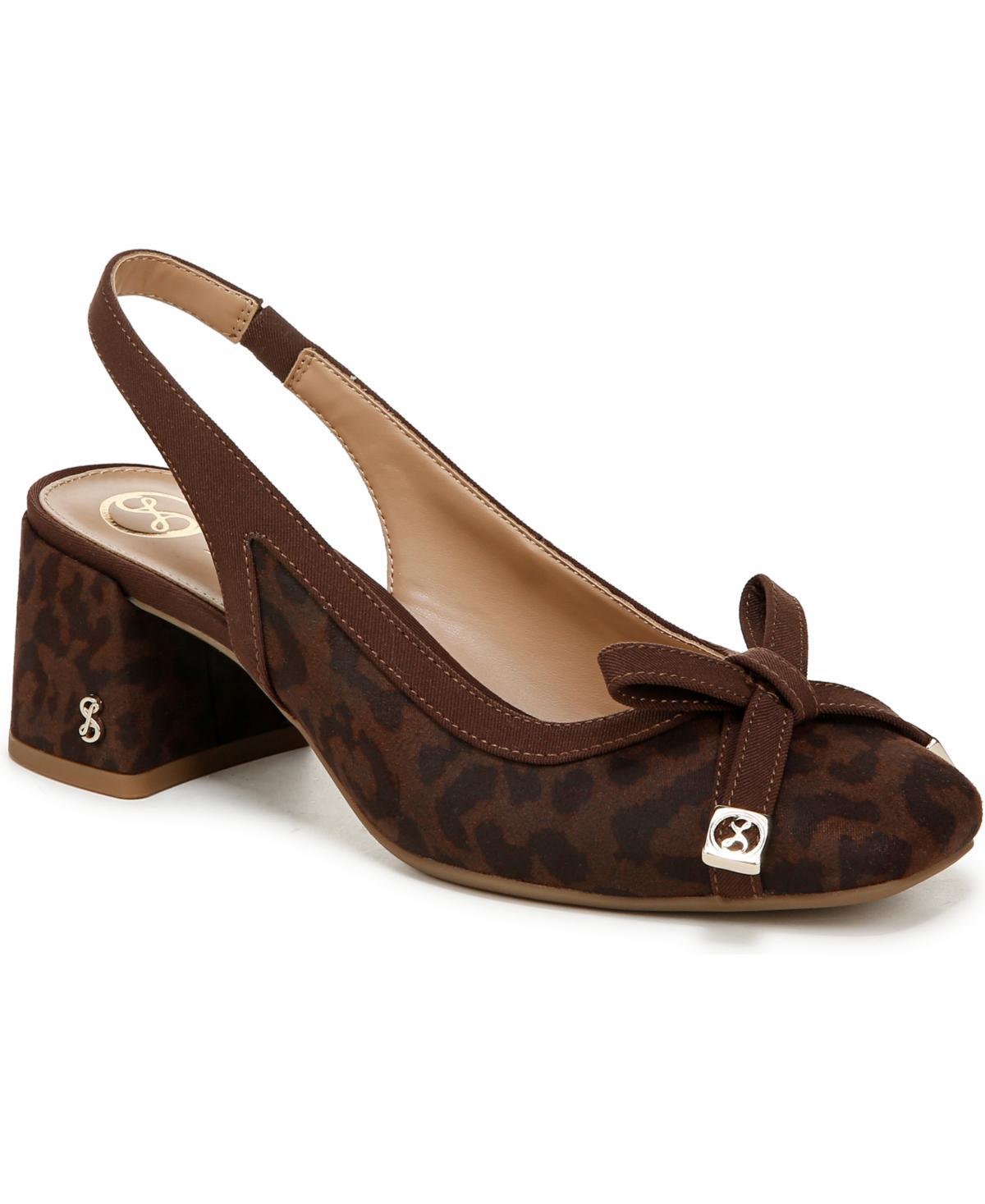 Sam and Libby Womens Giselle Block Heel Slingback Pumps Product Image