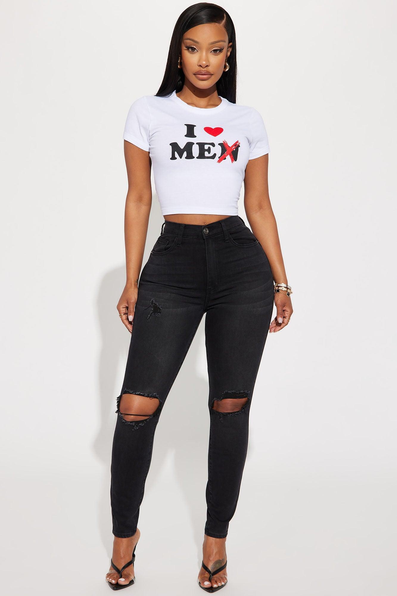 I Love Me Graphic Tee - White Product Image