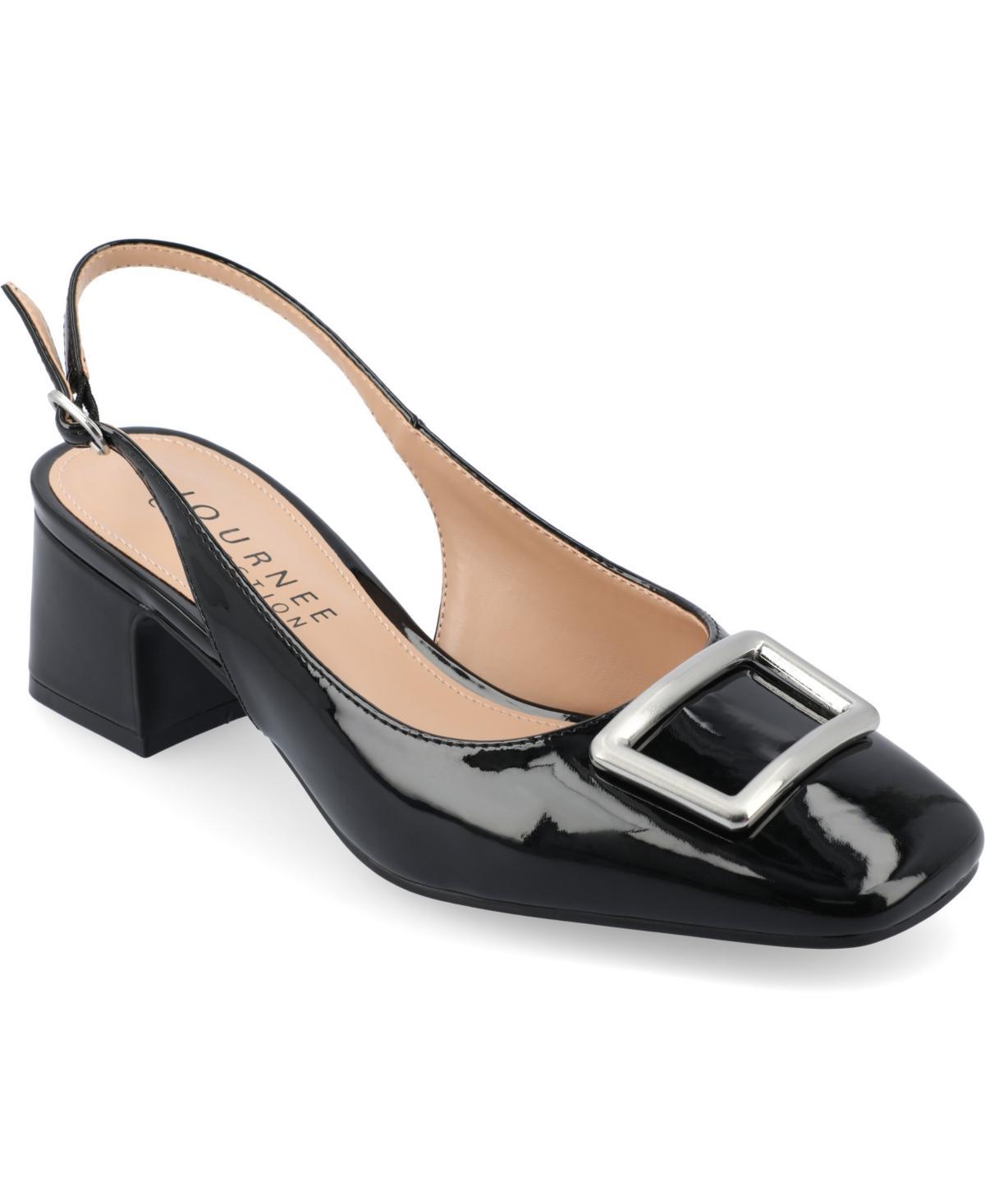 Journee Everlee Womens Tru Comfort Foam Sling Back Square Toe Pumps Product Image