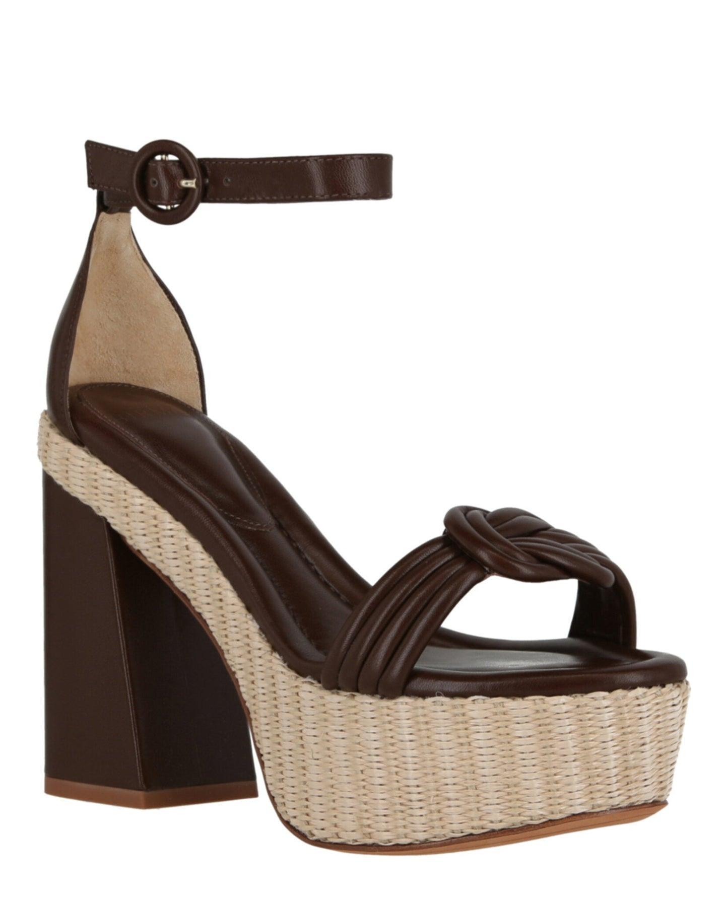 Alexandre Birman Vicky Ankle Wrap Platform Sandals Product Image