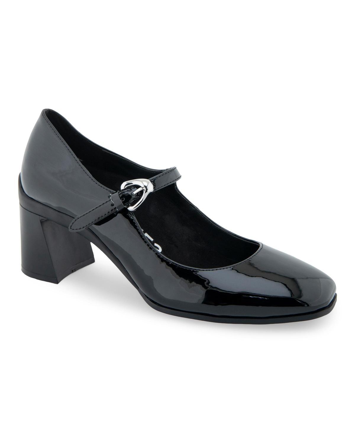 Aerosoles Cali Women's Mary Jane Heels, Size: 9, Black Patent Faux Leat Product Image