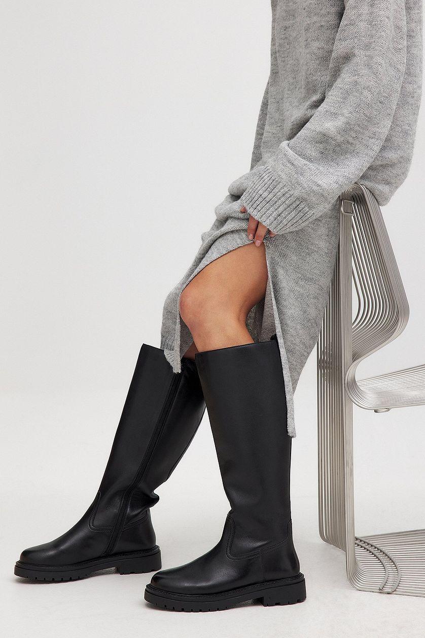 Leather Profile Sole Boots Product Image