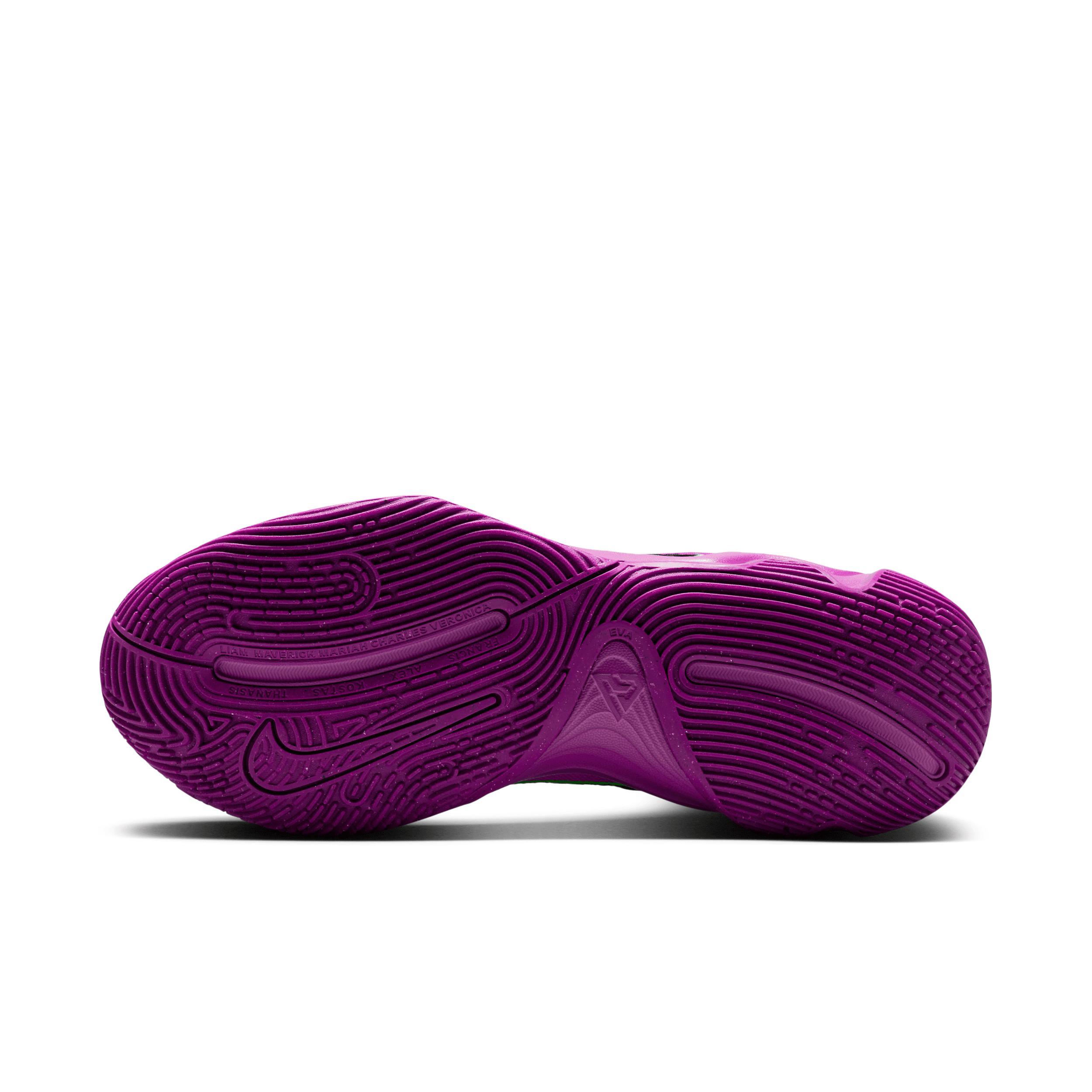 Nike Giannis Immorality 4 Men's Basketball Shoes, Size: 10.5, Purple Black Green Product Image