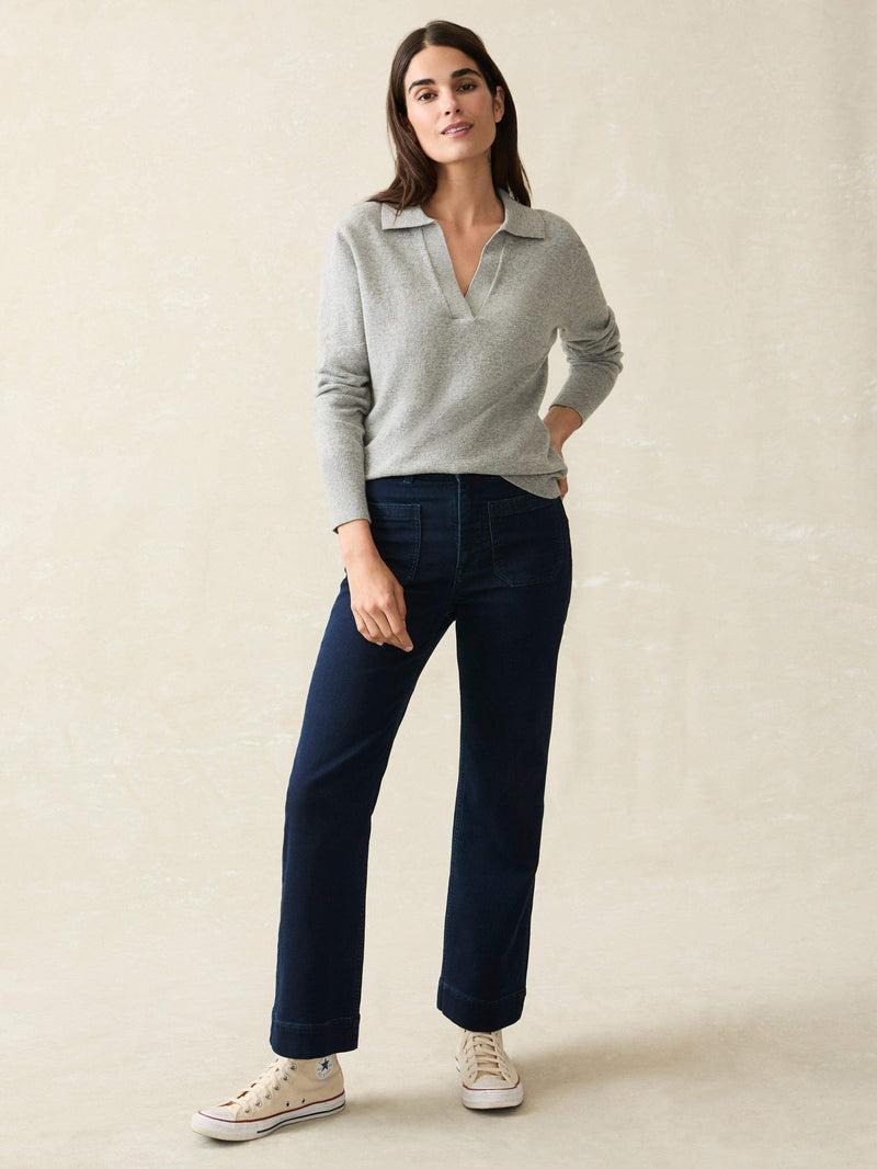 Jackson Sweater Polo - Grey Heather Female Product Image