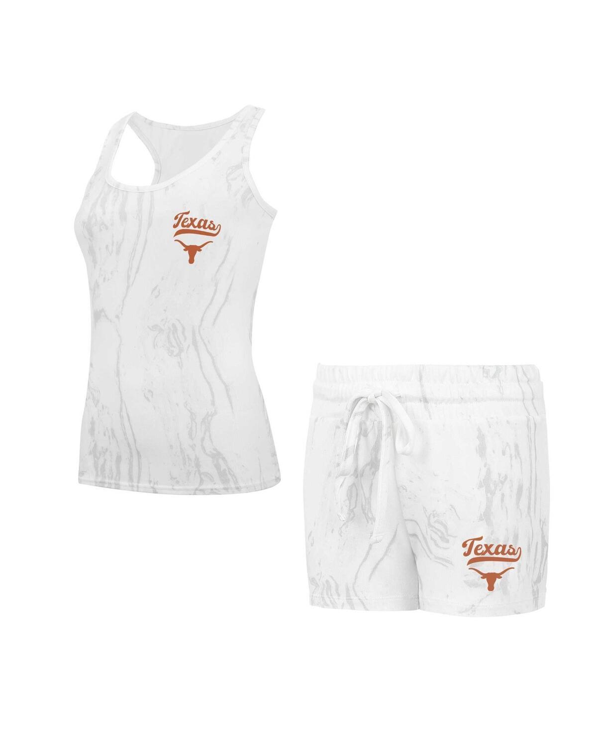 Women's Concepts Sport Texas Longhorns Quartz Tank Top & Shorts Set, Size: XL, Beige Product Image