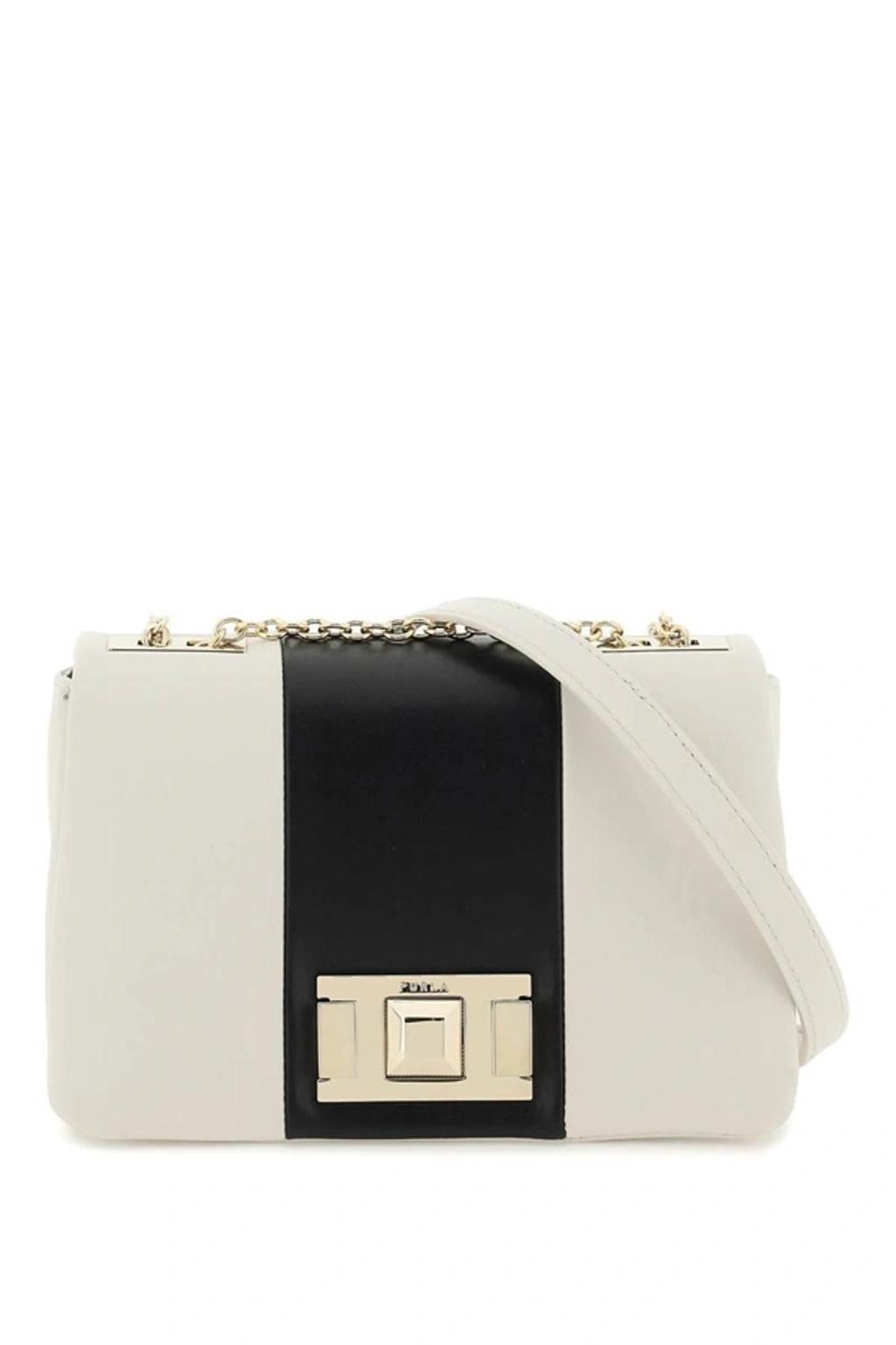 FURLA Lulu Mini Leather Shoulder Bag In Multicolor Product Image