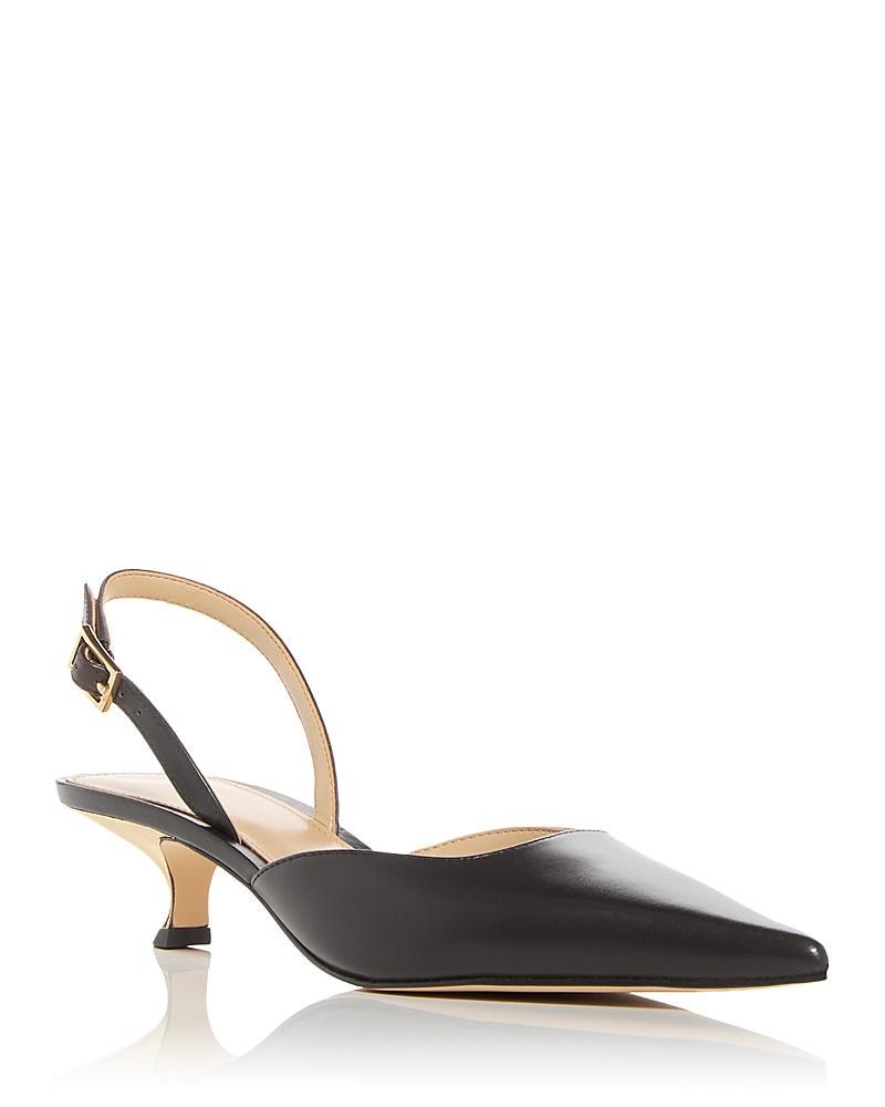 Michael Kors Womens Luna Slingback Kitten Heel Pumps Product Image