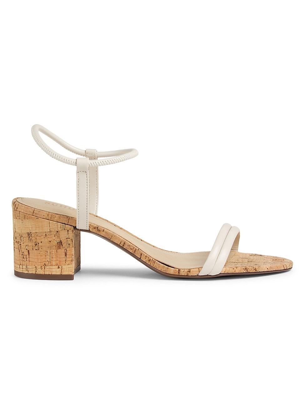 Womens Gimenez 60MM Metallic Block-Heel Sandals Product Image