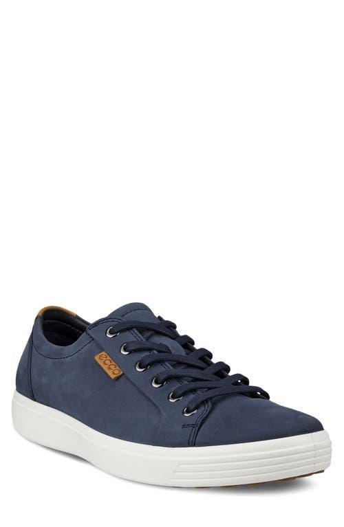 ECCO Mens Soft VII Nubuck Leather Sneakers Product Image